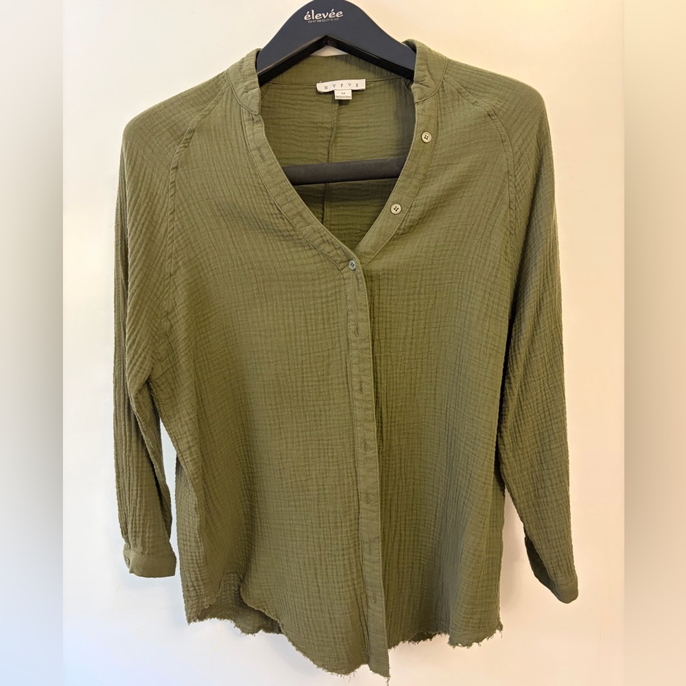 Green Women's Button-Up Top Hyfve